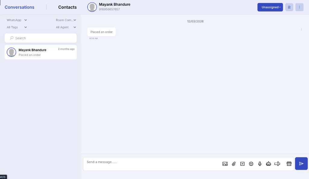 Promptengage Shared Inbox Mockup